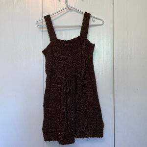 Women's New London Brown Knit Dress Size S
